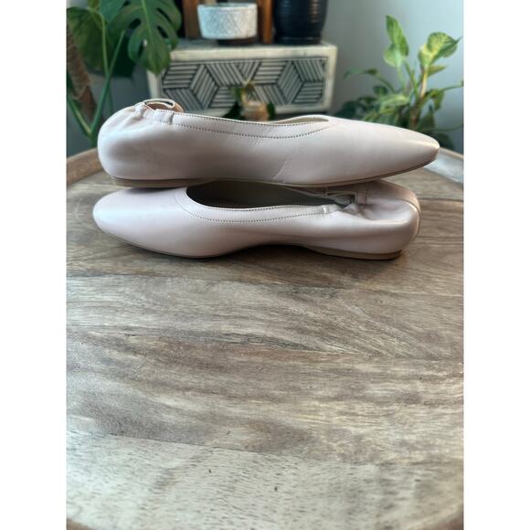 Everlane Italian Leather Pink Round Toe Ballet Flats Blush Pink Sz. 6.5 - Picture 8 of 9